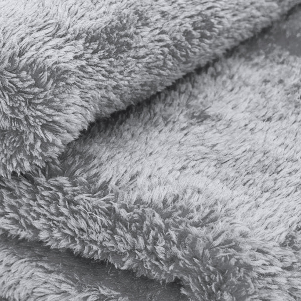 Premium edgeless microfiber towel for boat detailing removing compound residue from fiberglass gelcoat