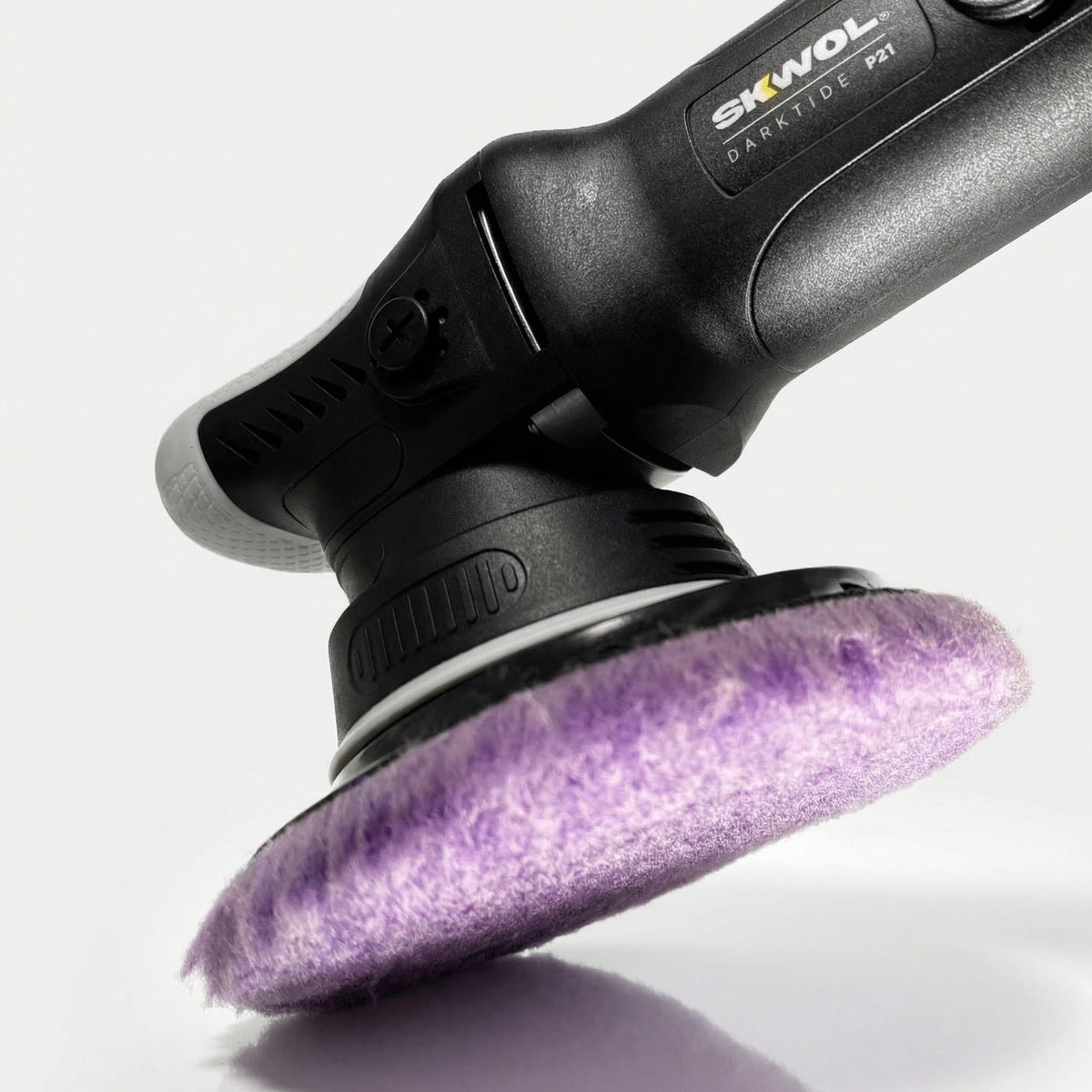 Marine dual action polisher for boat detailing oxidation removal and surface refinement